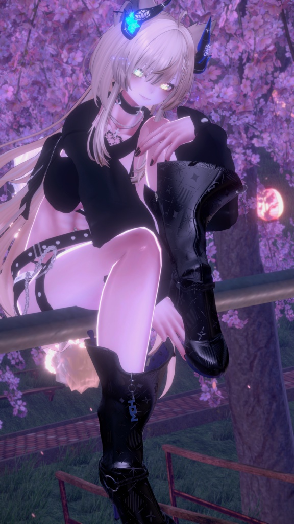 【Florecio】ハイヒールミドルブーツ 17アバター対応