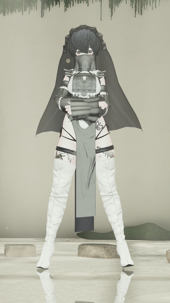 【EMMA】ハイヒールサイハイロングブーツ 15アバター対応