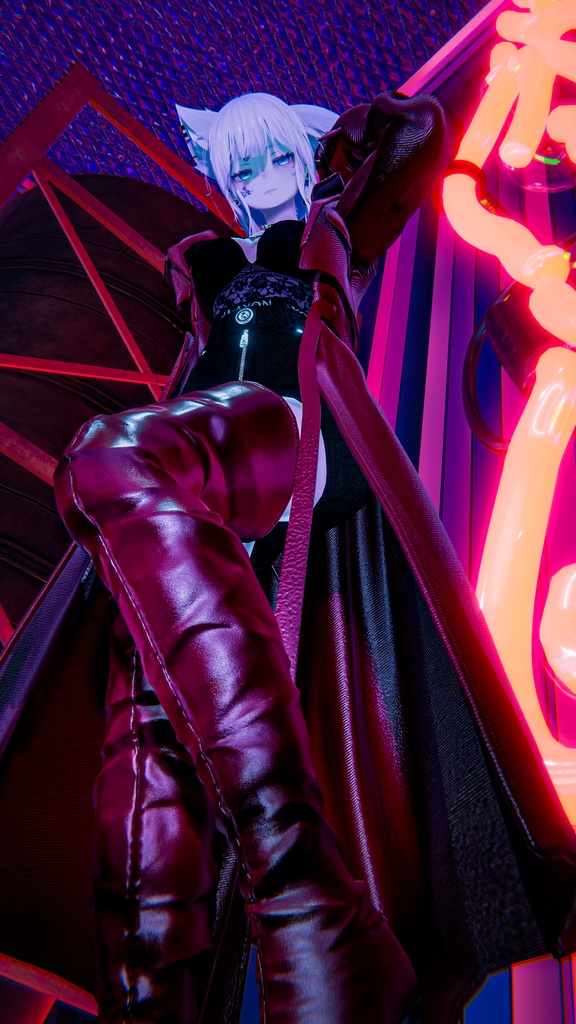 【EMMA】ハイヒールサイハイロングブーツ 15アバター対応