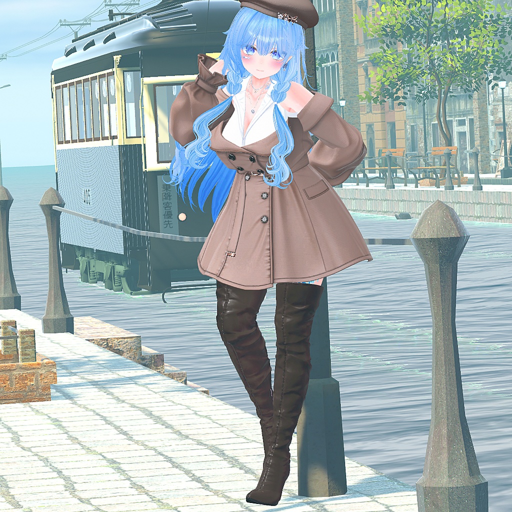 【EMMA】ハイヒールサイハイロングブーツ 15アバター対応