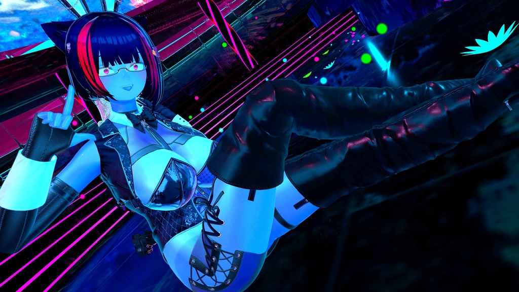 【EMMA】ハイヒールサイハイロングブーツ 15アバター対応