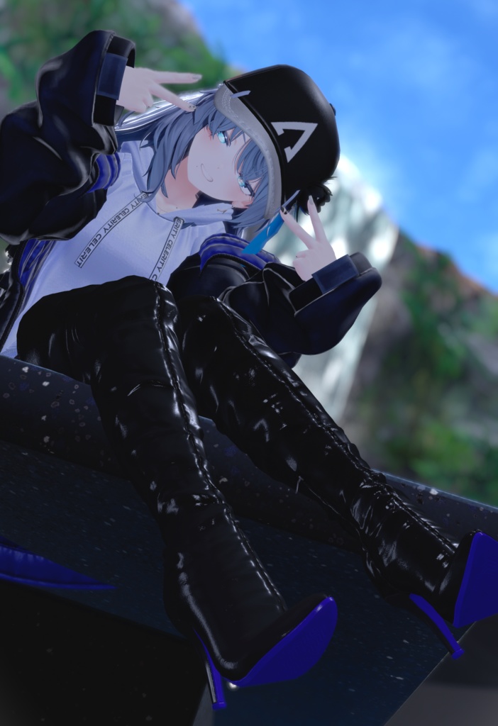 【EMMA】ハイヒールサイハイロングブーツ 15アバター対応