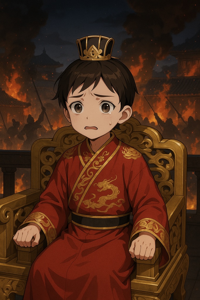 The rebellious emperor hid in a brothel and was treated as a male slave