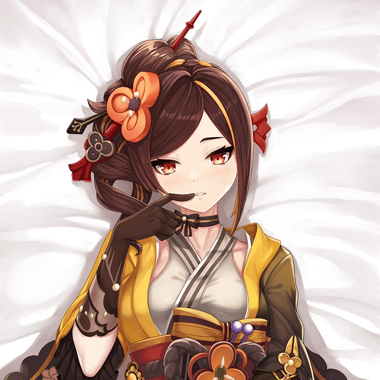 『原神(げんしん)』千織(ちおり)の抱き枕カバー