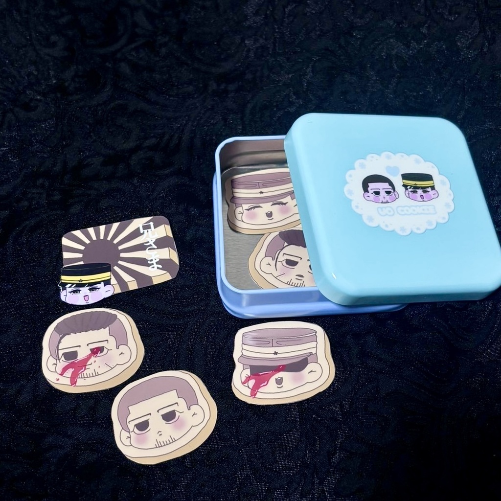 勇尾クッキー缶風ステッカー𝑯𝒐𝒍𝒊𝒅𝒂𝒚 𝒗𝒆𝒓. 