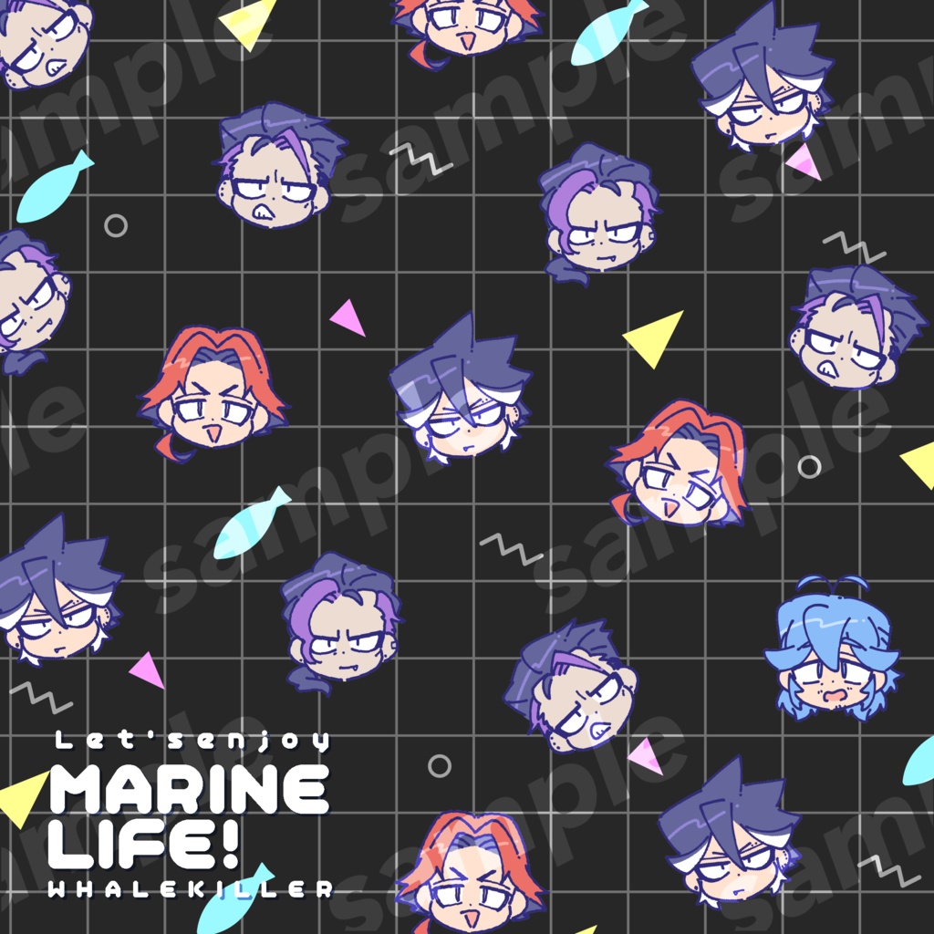 海洋生物擬人化メガネ拭き