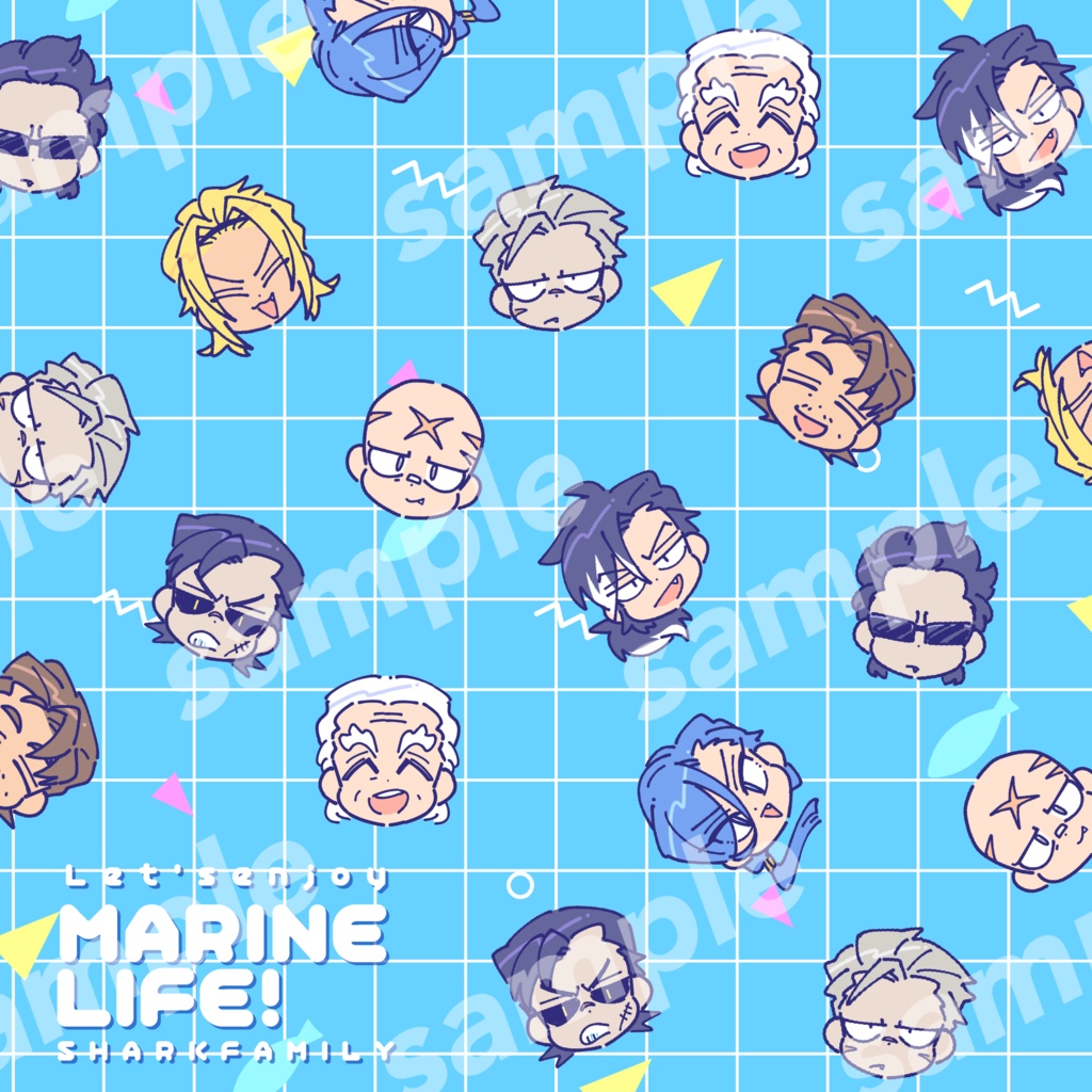 海洋生物擬人化メガネ拭き