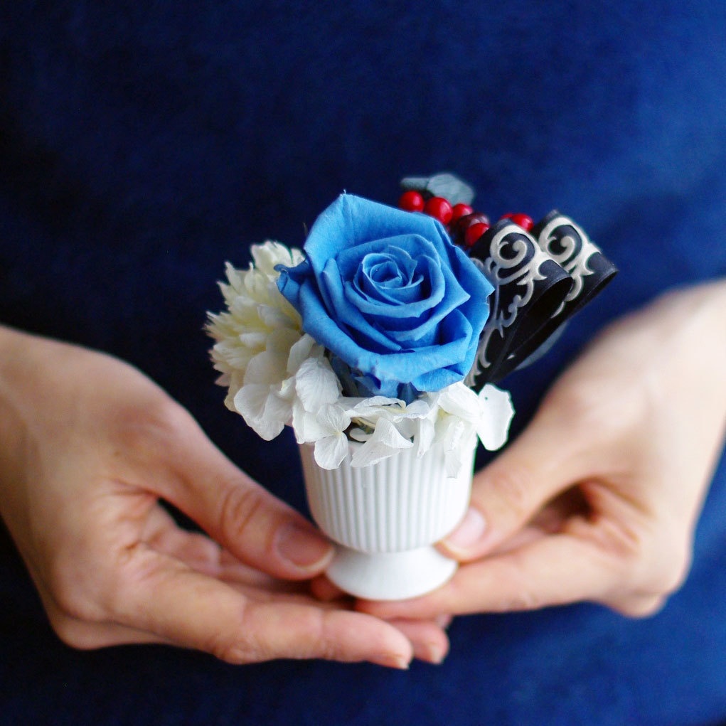 十二国記 泰麒イメージ プリザーブドフラワーアレンジメント