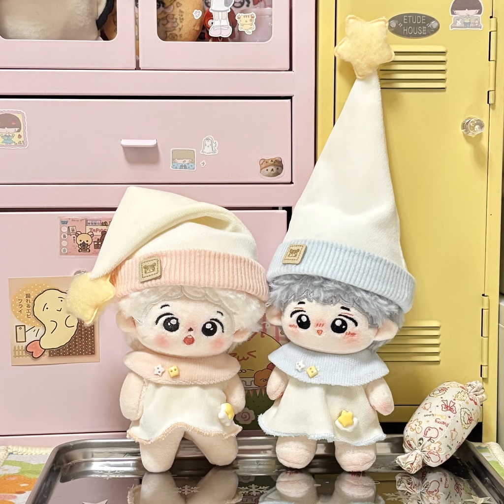 【2色】10cm ぬいぐるみ用 2点セット ちびぬい くもりシュークリーム 着せ替え服