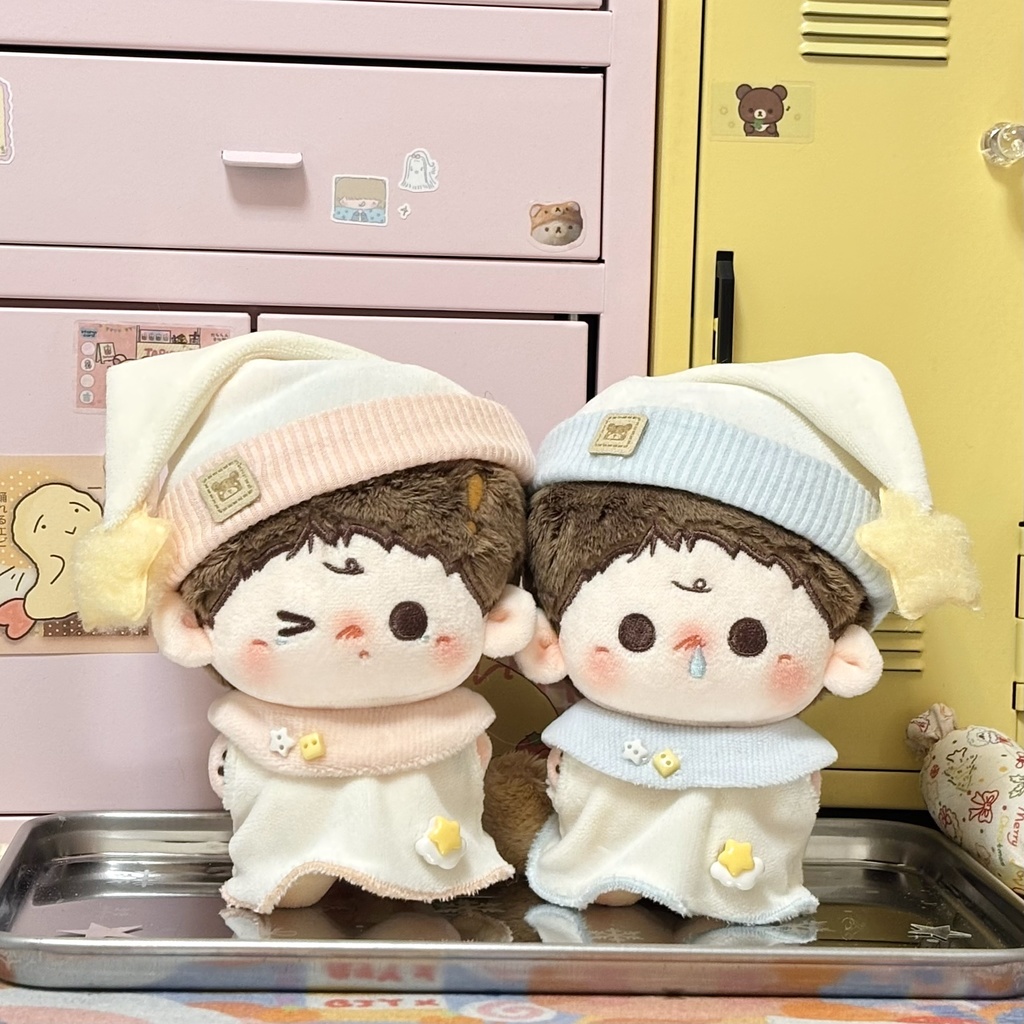 【2色】10cm ぬいぐるみ用 2点セット ちびぬい くもりシュークリーム 着せ替え服