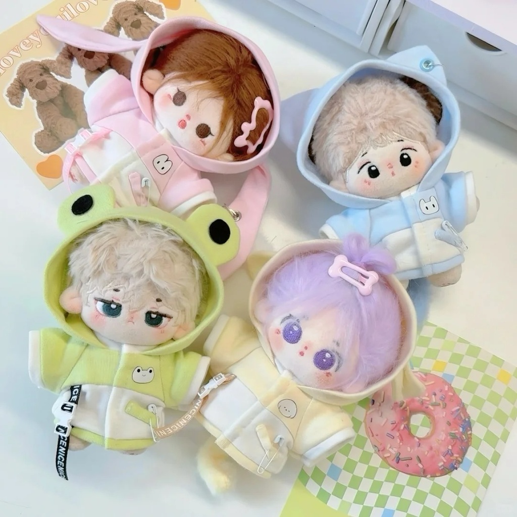 10cm ぬい服 着ぐるみ 耳付き動物コート しっぽ付き  かわいい