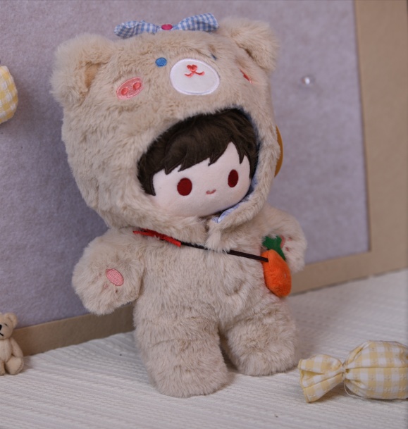 20cm 2点セット ぬい服 くま 連体服 着せ替え服 動物 ふわふわ