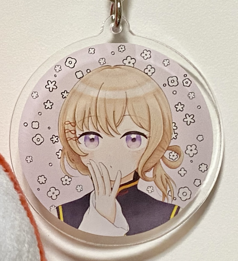 ココノカ1ヵ月記念イラストアクリルキーホルダー(保護あり)