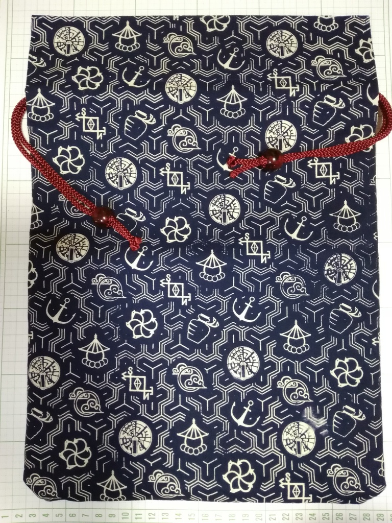 命蓮寺毘沙門亀甲紋巾着(特大)