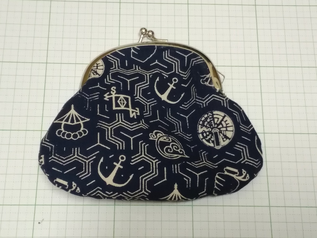 (試作品)下膨れがま口(扇散らし・太子縞・命蓮寺毘沙門亀甲)