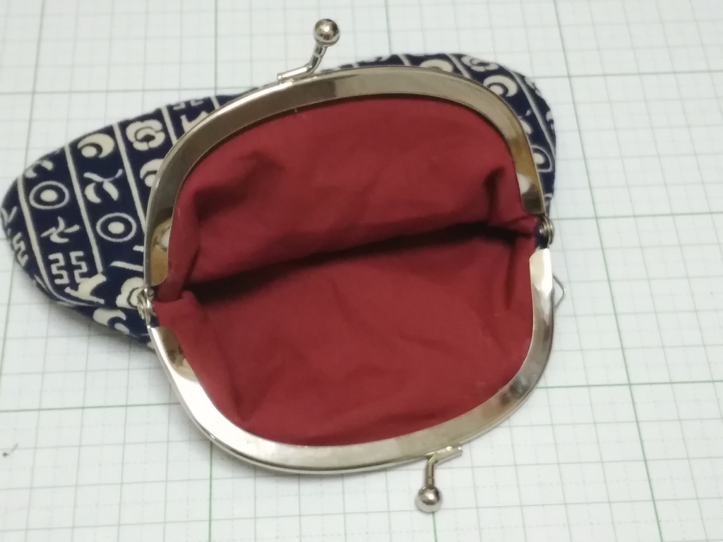 (試作品)下膨れがま口(扇散らし・太子縞・命蓮寺毘沙門亀甲)