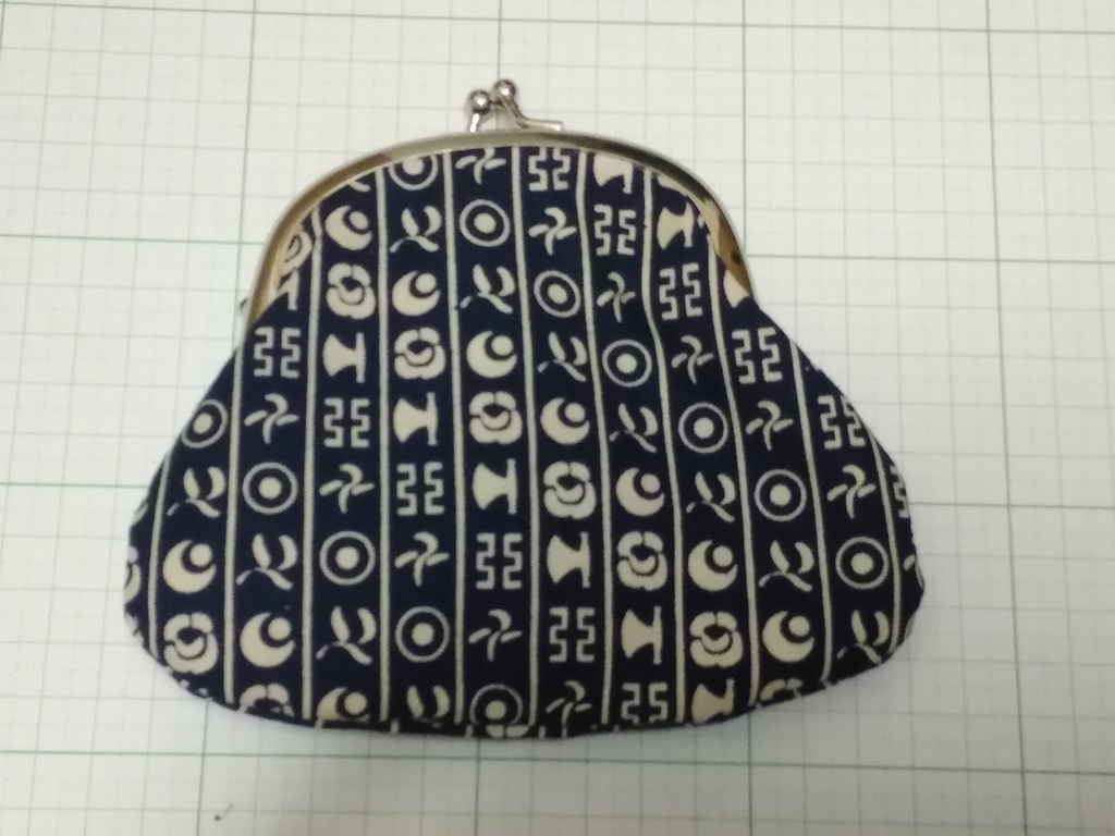 (試作品)下膨れがま口(扇散らし・太子縞・命蓮寺毘沙門亀甲)