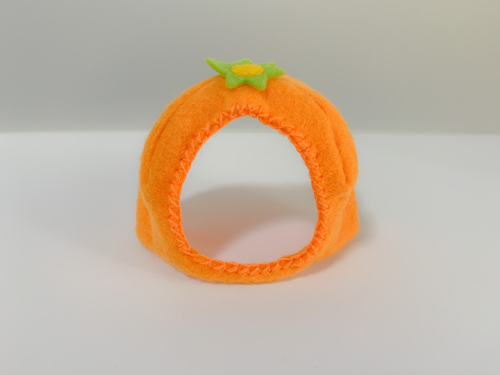 【型紙/Pattern】りんご・もも・みかんの帽子/Apple・Peach・Orange Hat