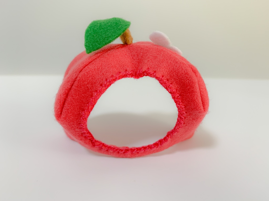 【型紙/Pattern】りんご・もも・みかんの帽子/Apple・Peach・Orange Hat