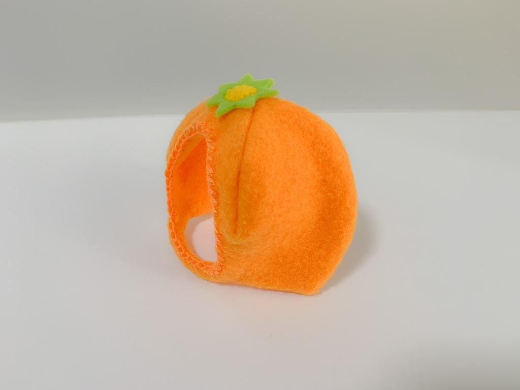 【型紙/Pattern】りんご・もも・みかんの帽子/Apple・Peach・Orange Hat