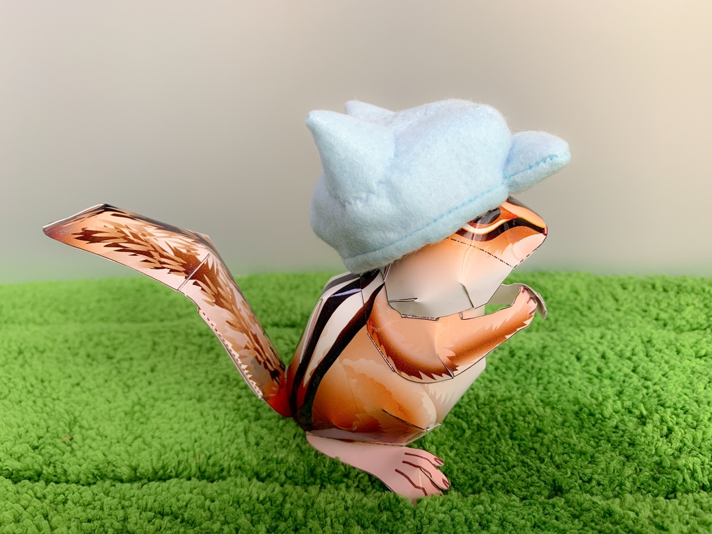 【型紙/Pattern】猫耳のキャスケット帽/Cat ears newsboy cap