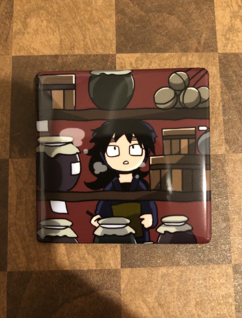 久々知 in火薬庫　スクエア缶バッジ