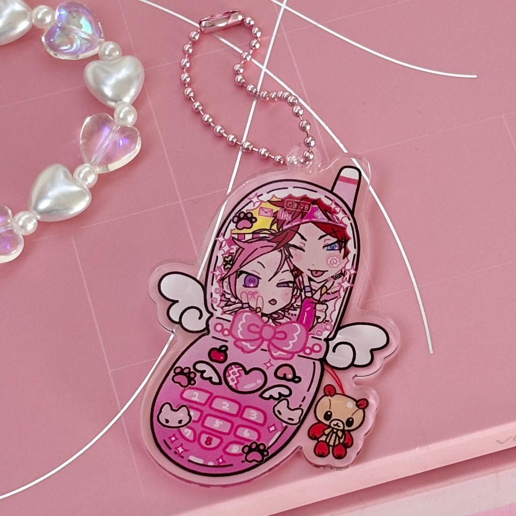 ガラケー風♡燐こはアクリルチャーム