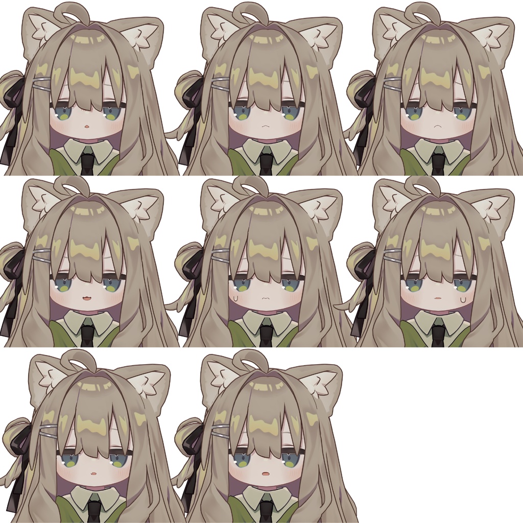 【Kipfel/キプフェル用】ジト目表情セット