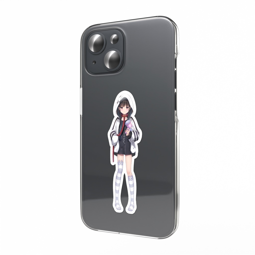 甘寝なつ眠。スマホステッカー