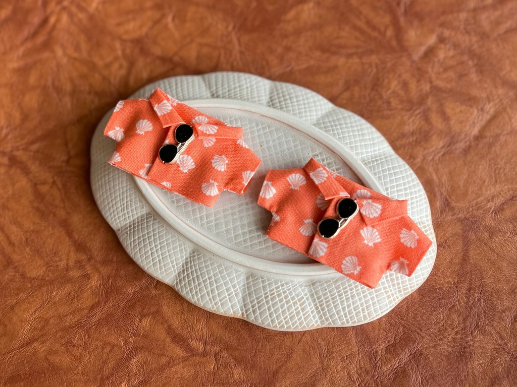 🐚夏の貝殻シャツ🕶