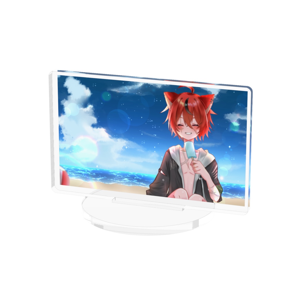 三カ月記念イラスト アクリルフィギア