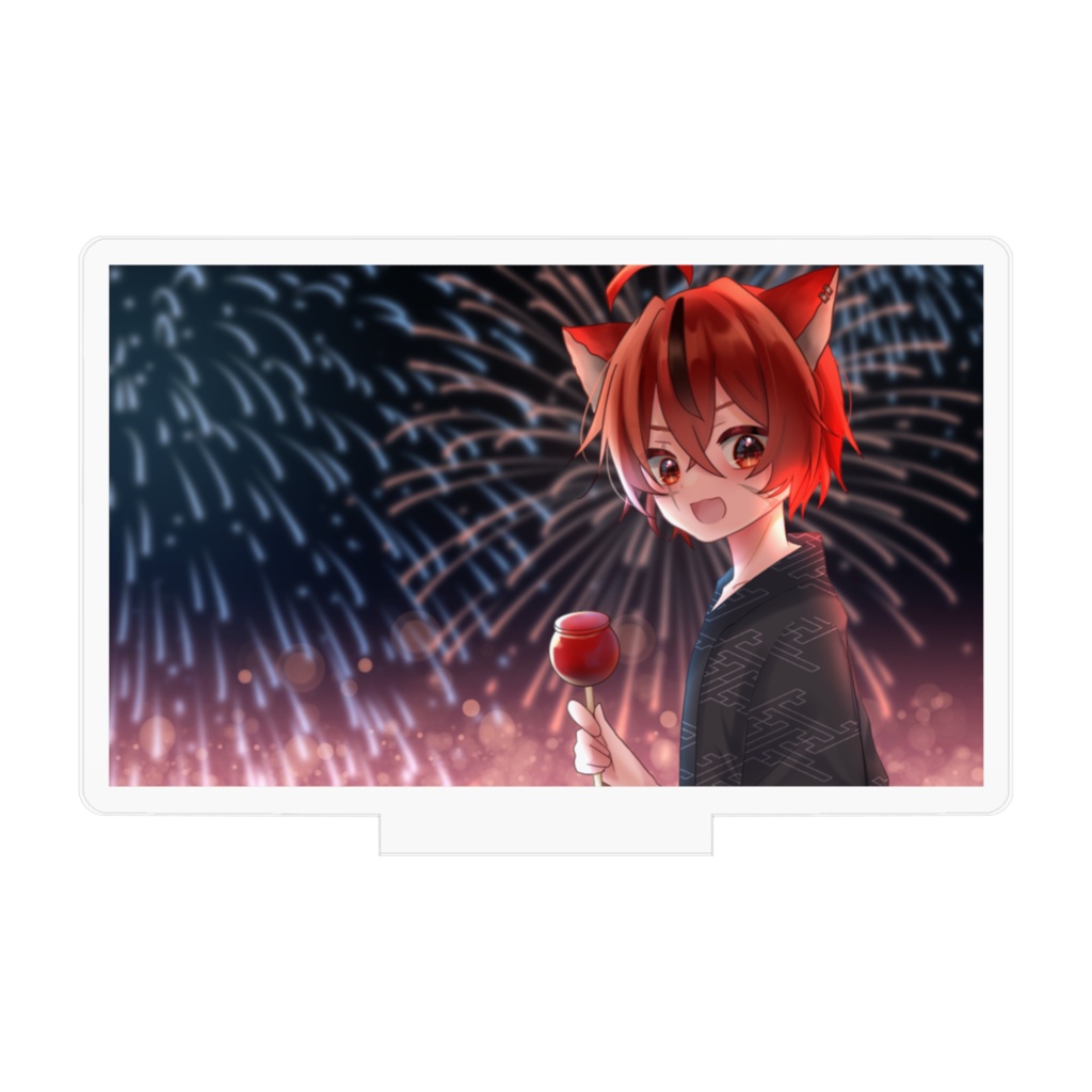 三カ月記念イラスト アクリルフィギア