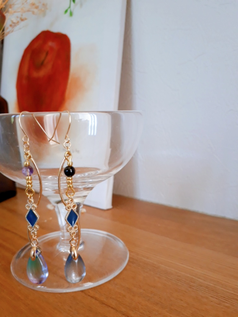 ツイステ ジェイド☆フロイドイメージピアス