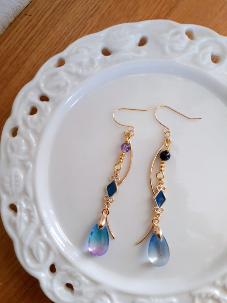 ツイステ ジェイド☆フロイドイメージピアス