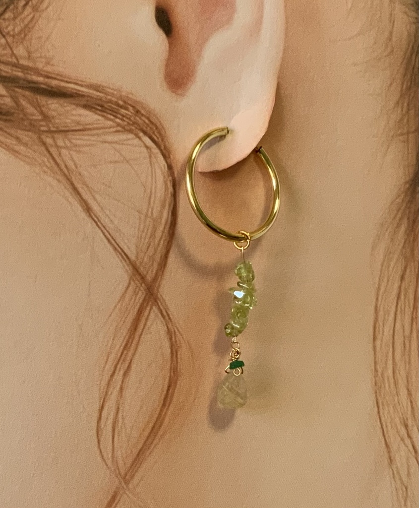 【選べる】ドラクエ11 ホメロス×セーニャ概念天然石チャーム(ピアス・イヤリング)