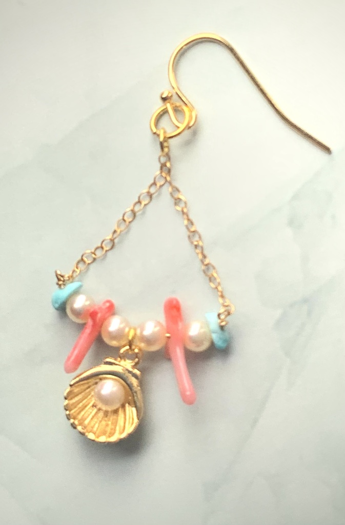 海女ちゃん概念チャーム(ピアス・イヤリング対応)