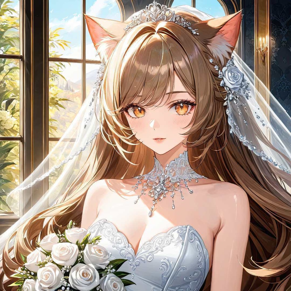 魅惑的な猫の花嫁