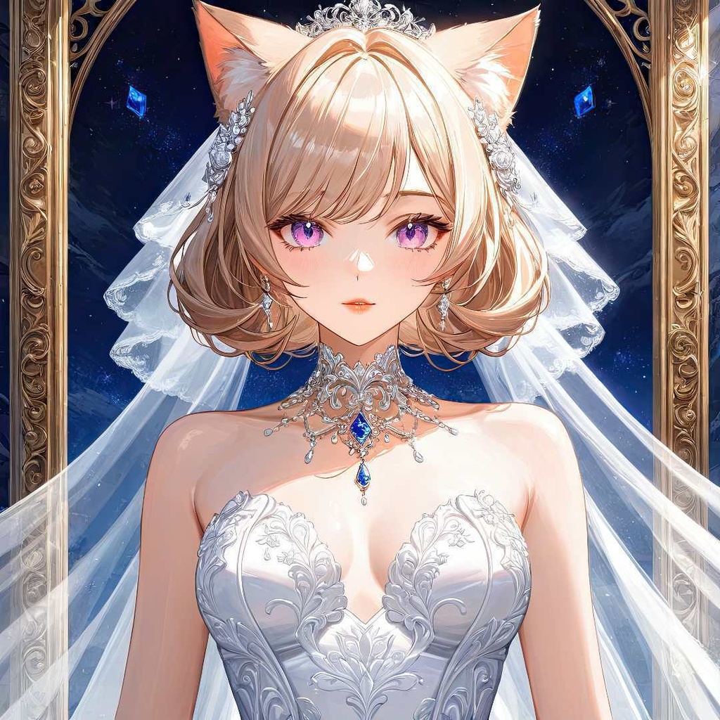 魅惑的な猫の花嫁