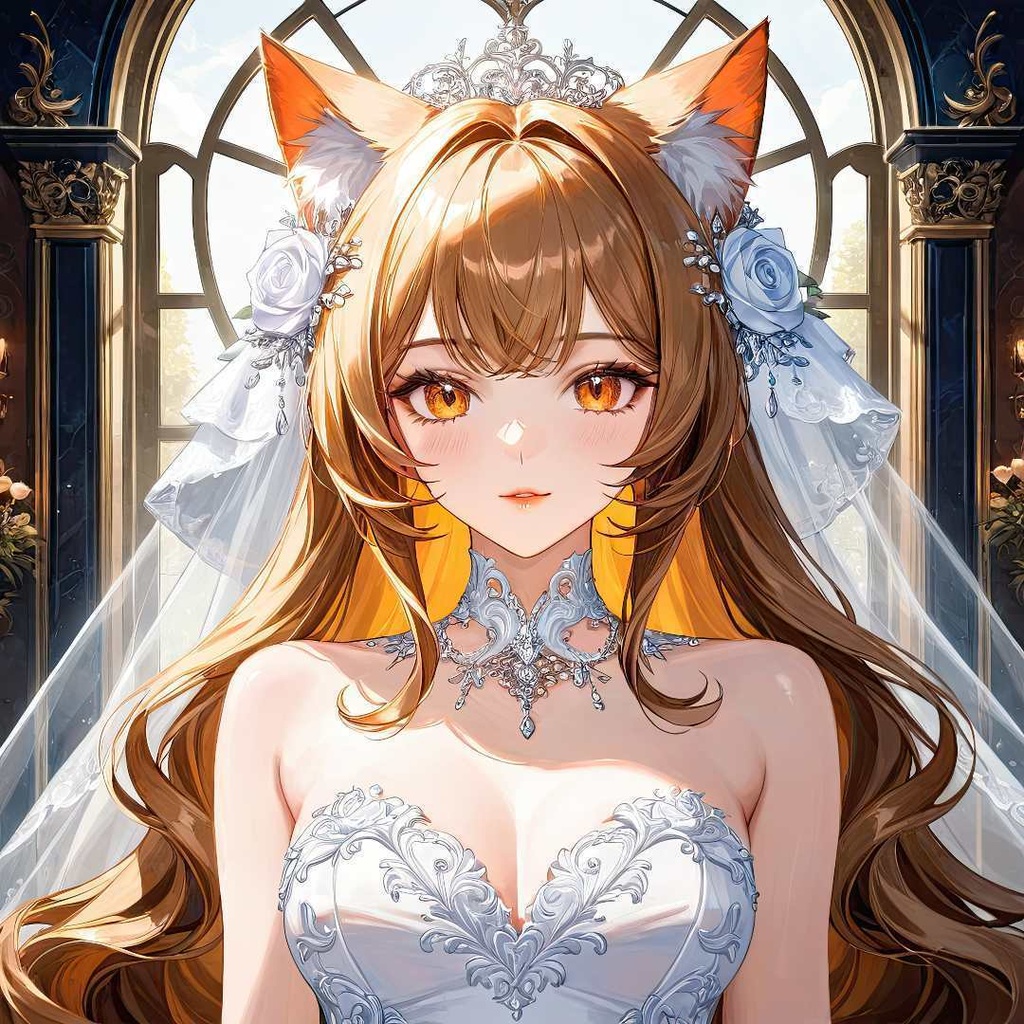 魅惑的な猫の花嫁