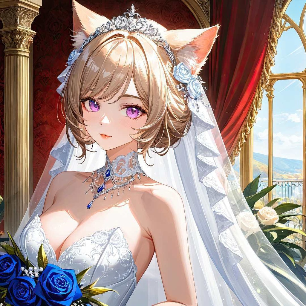 魅惑的な猫の花嫁