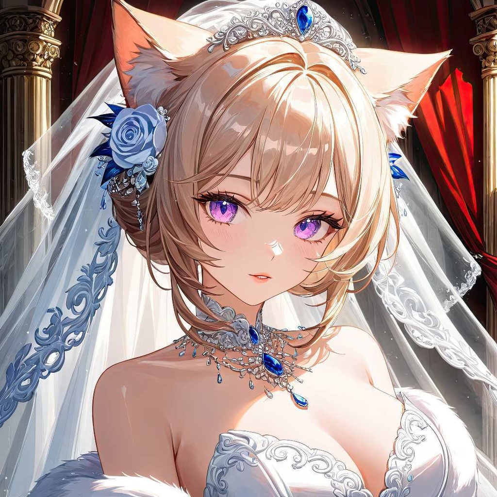 魅惑的な猫の花嫁