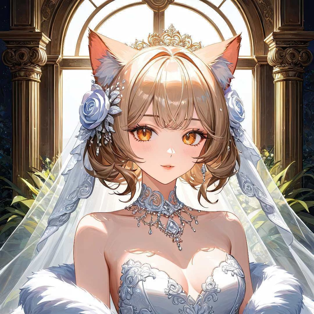 魅惑的な猫の花嫁