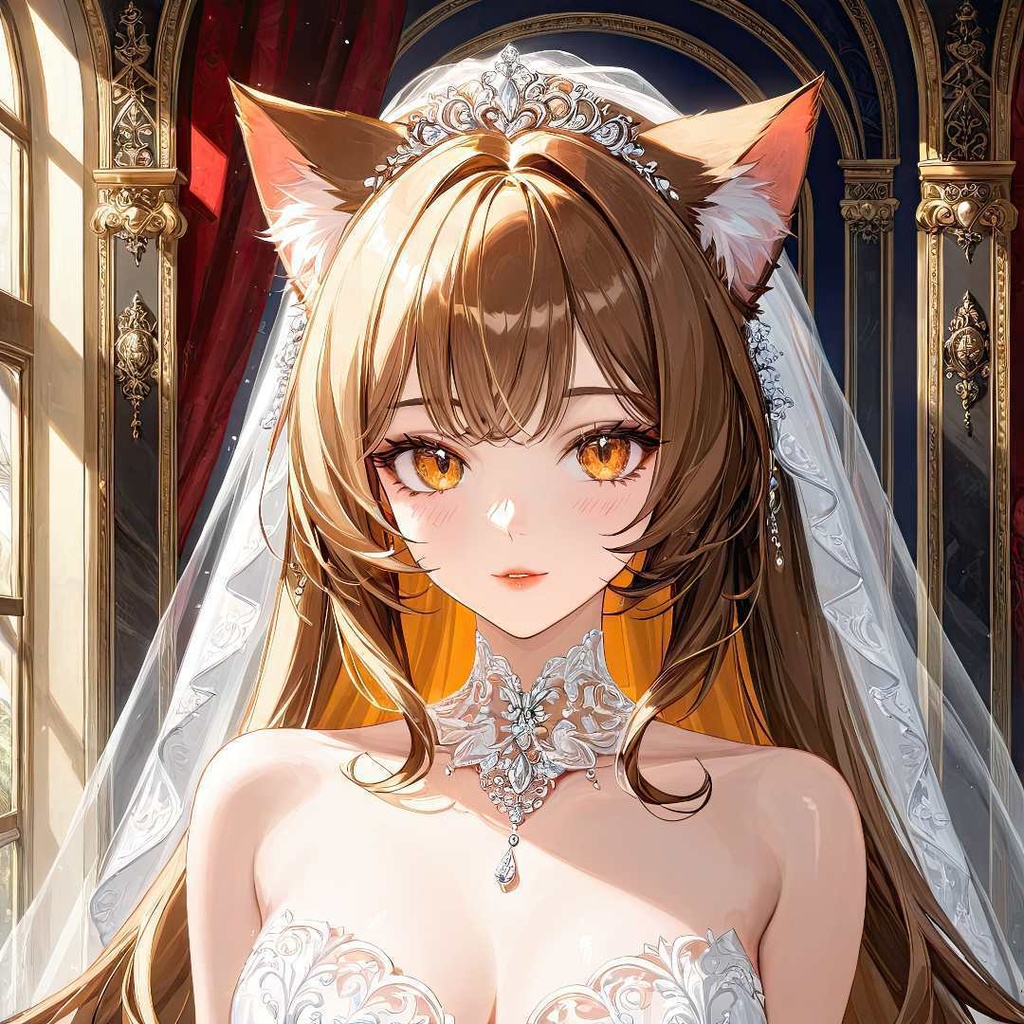 魅惑的な猫の花嫁