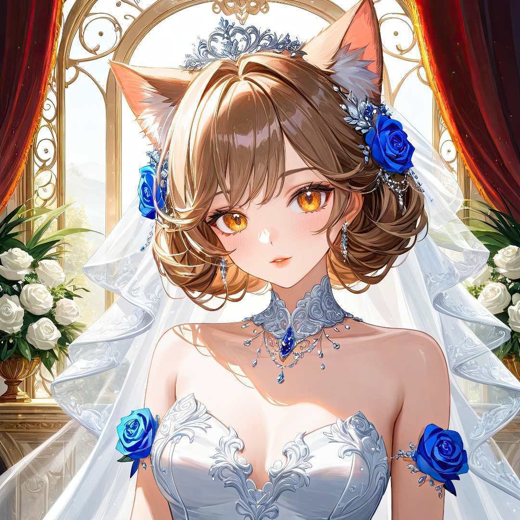 魅惑的な猫の花嫁