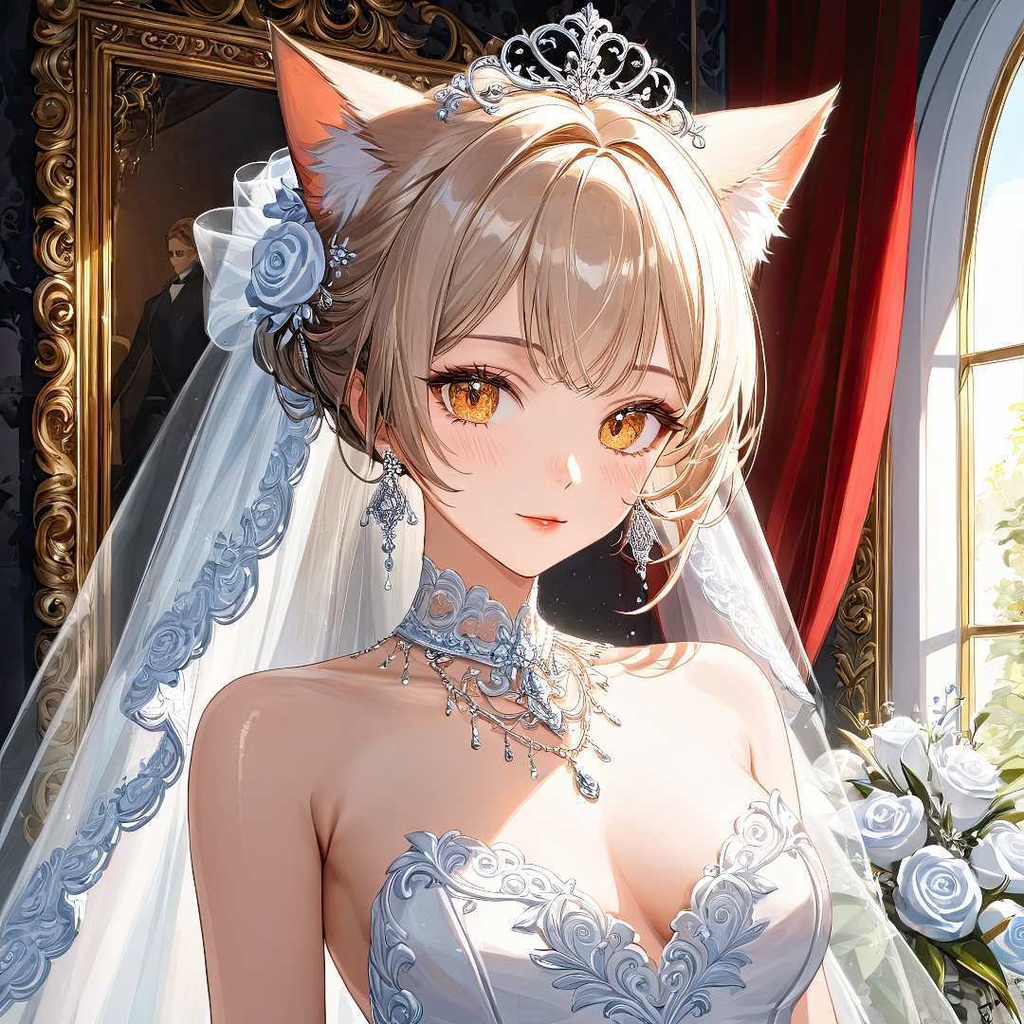 魅惑的な猫の花嫁