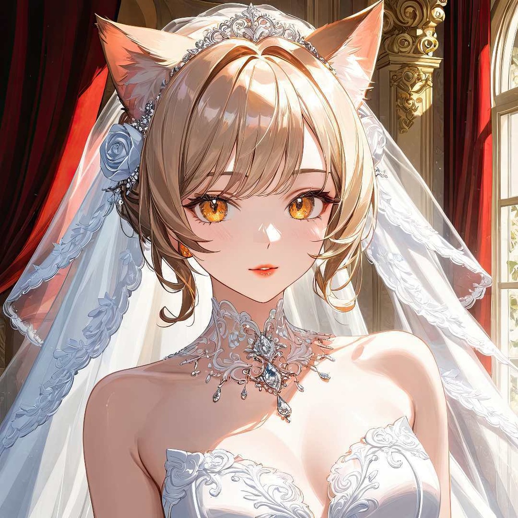 魅惑的な猫の花嫁