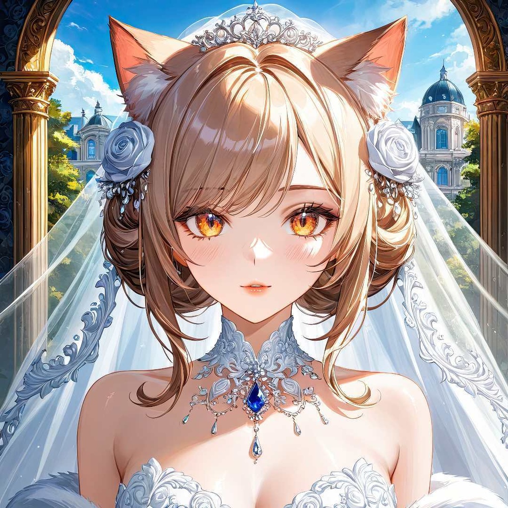 魅惑的な猫の花嫁