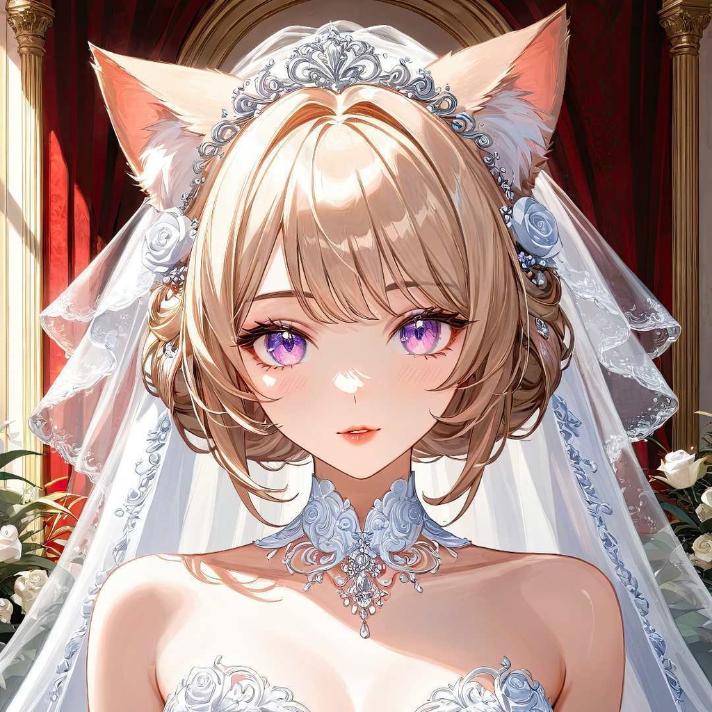 魅惑的な猫の花嫁