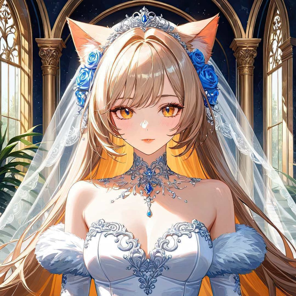 魅惑的な猫の花嫁