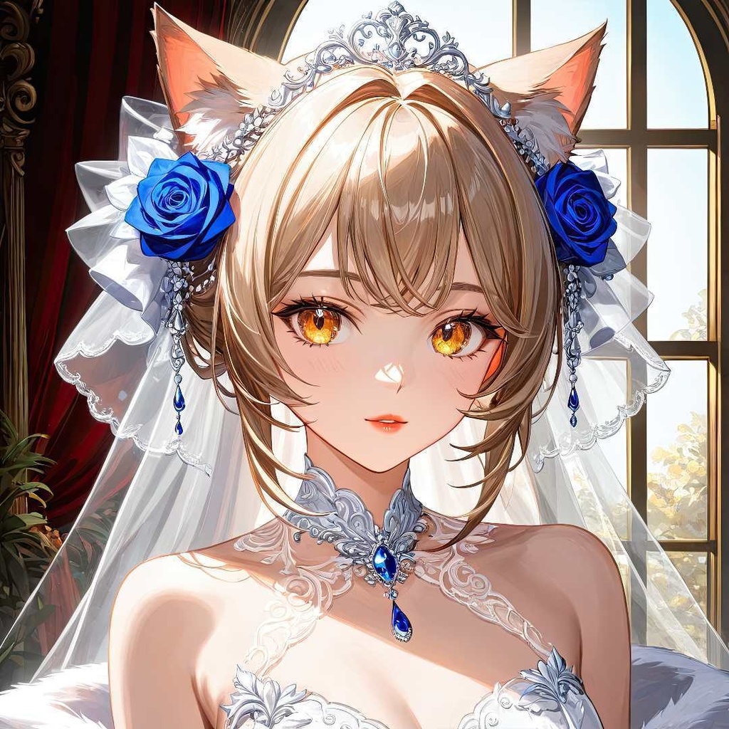 魅惑的な猫の花嫁